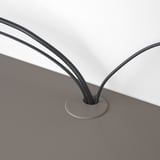 EKET Combinazione audio/video, grigio scuro/vetro trasparente, 210x35x35 cm