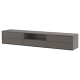 EKET Combinazione audio/video, grigio scuro, 210x35x35 cm