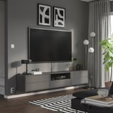 EKET Combinazione audio/video, grigio scuro, 210x35x35 cm