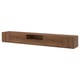 EKET Combinazione audio/video, marrone/effetto noce con ante, 280x35x35 cm