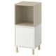 EKET Combinazione di mobili con gambe, bianco beige/legno, 35x35x80 cm