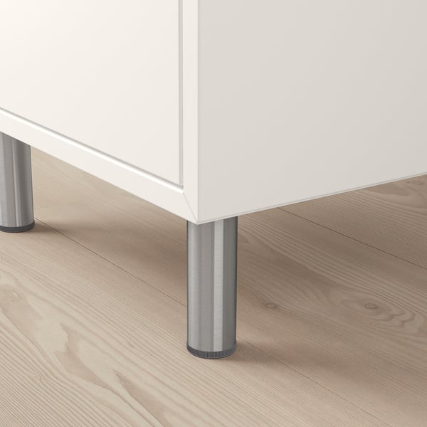 EKET Combinazione di mobili con gambe, bianco/effetto rovere con mordente bianco, 35x35x80 cm