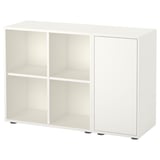 EKET Combinazione di mobili con piedini, bianco, 105x35x72 cm