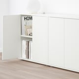 EKET Combinazione di mobili con piedini, bianco, 280x35x72 cm