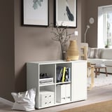 EKET Combinazione di mobili con piedini, bianco, 105x35x72 cm