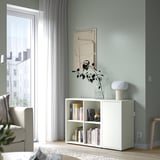 EKET Combinazione di mobili con piedini, bianco, 105x35x72 cm