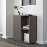 EKET Combinazione di mobili con piedini, grigio scuro, 70x35x72 cm