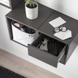 EKET Combinazione di mobili da parete, grigio scuro, 105x35x70 cm