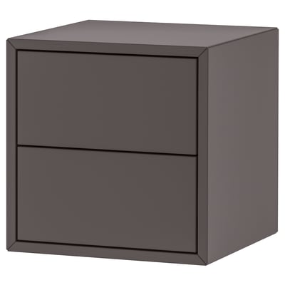 EKET Mobile con 2 cassetti, grigio scuro, 35x35x35 cm
