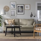 EKHOLMA Divano a 3 posti, Hemmesta grigio-beige