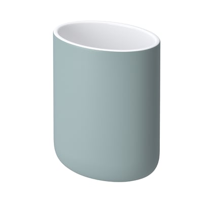 EKOLN Portaspazzolino, grigio chiaro-turchese