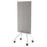 ELLOVEN Lavagna bianca/bacheca con rotelle, bianco, 70x180 cm