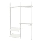 ELVARLI Combinazione di guardaroba, bianco, 175x51x222-350 cm