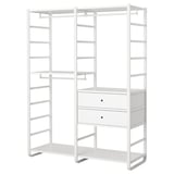 ELVARLI Combinazione di guardaroba, bianco, 165x55x216 cm