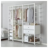 ELVARLI Combinazione di guardaroba, bianco, 205x55x216 cm