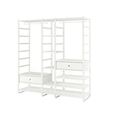 ELVARLI Combinazione di guardaroba, bianco, 205x55x216 cm