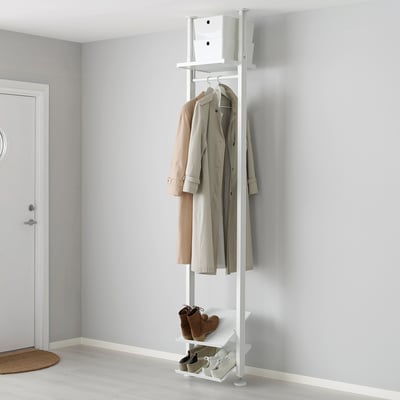 ELVARLI Combinazione di guardaroba, bianco, 52x36x222-350 cm
