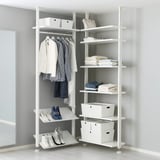 ELVARLI Combinazione di guardaroba, bianco, 92/92x222-350 cm
