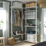 ELVARLI Combinazione di guardaroba, bianco, 92/92x222-350 cm
