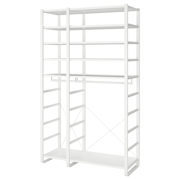 ELVARLI Combinazione di guardaroba, bianco, 125x55x216 cm