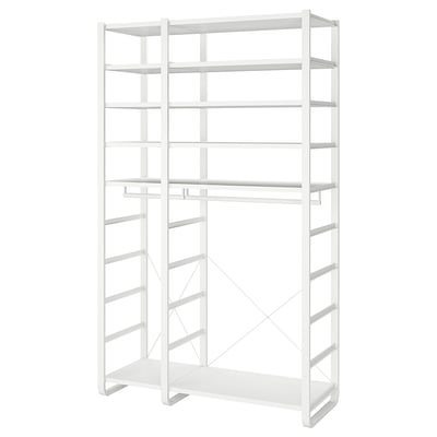ELVARLI Combinazione di guardaroba, bianco, 125x55x216 cm