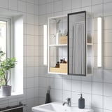 ENHET Mobile a specchio, bianco, 60x17x75 cm