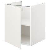 ENHET Mobile base con ripiano/anta, bianco, 60x62x75 cm