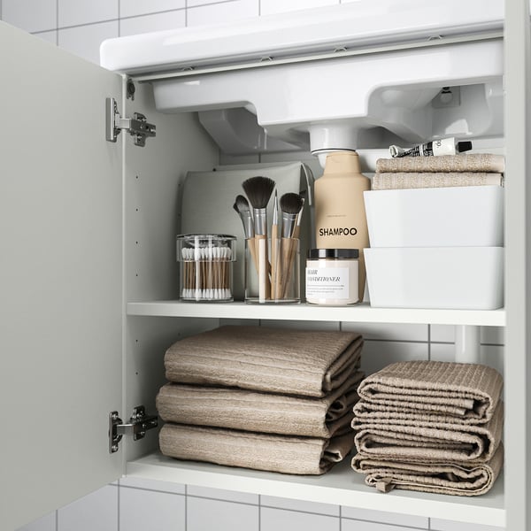 ENHET Mobile per lavabo con ante, bianco, 60x32x60 cm