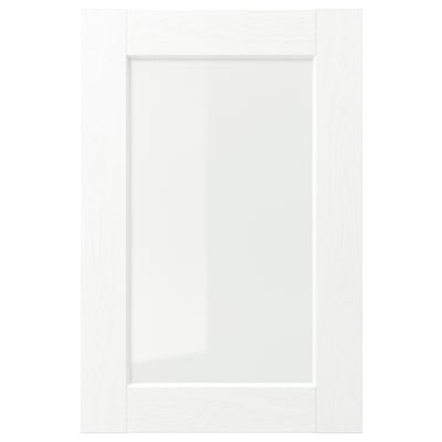 ENKÖPING Anta a vetro, bianco effetto legno, 40x60 cm