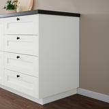 ENKÖPING Rivestimento laterale, bianco effetto legno, 62x80 cm