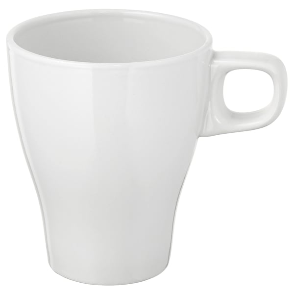 FÄRGRIK Tazza, gres bianco, 25 cl