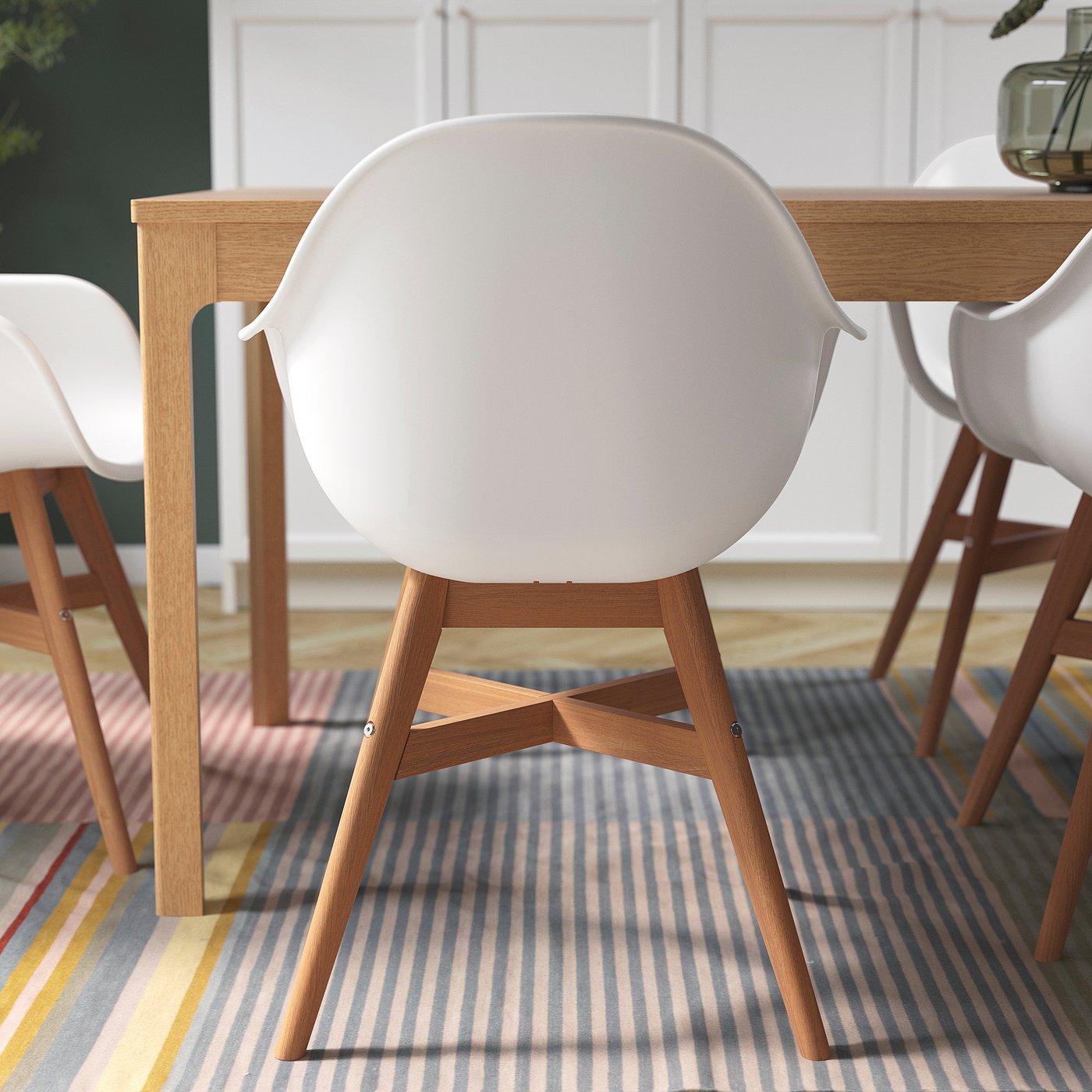 FANBYN Sedia con braccioli, bianco/da interno/esterno - IKEA Svizzera