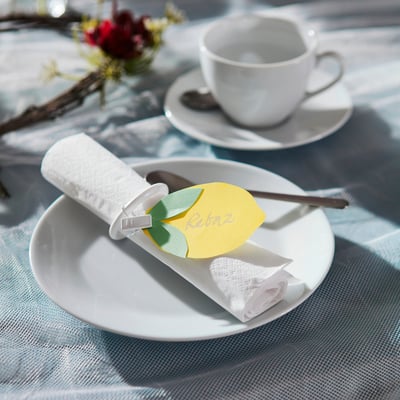FANTASTISK Tovagliolo di carta, bianco, 40x40 cm