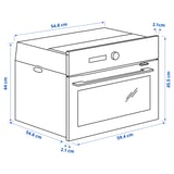 FINSMAKARE Microonde combinato termoventilato, IKEA 700 nero