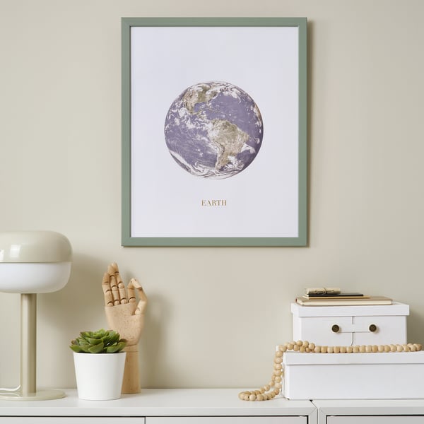 FISKBO Cornice, grigio chiaro-verde, 40x50 cm
