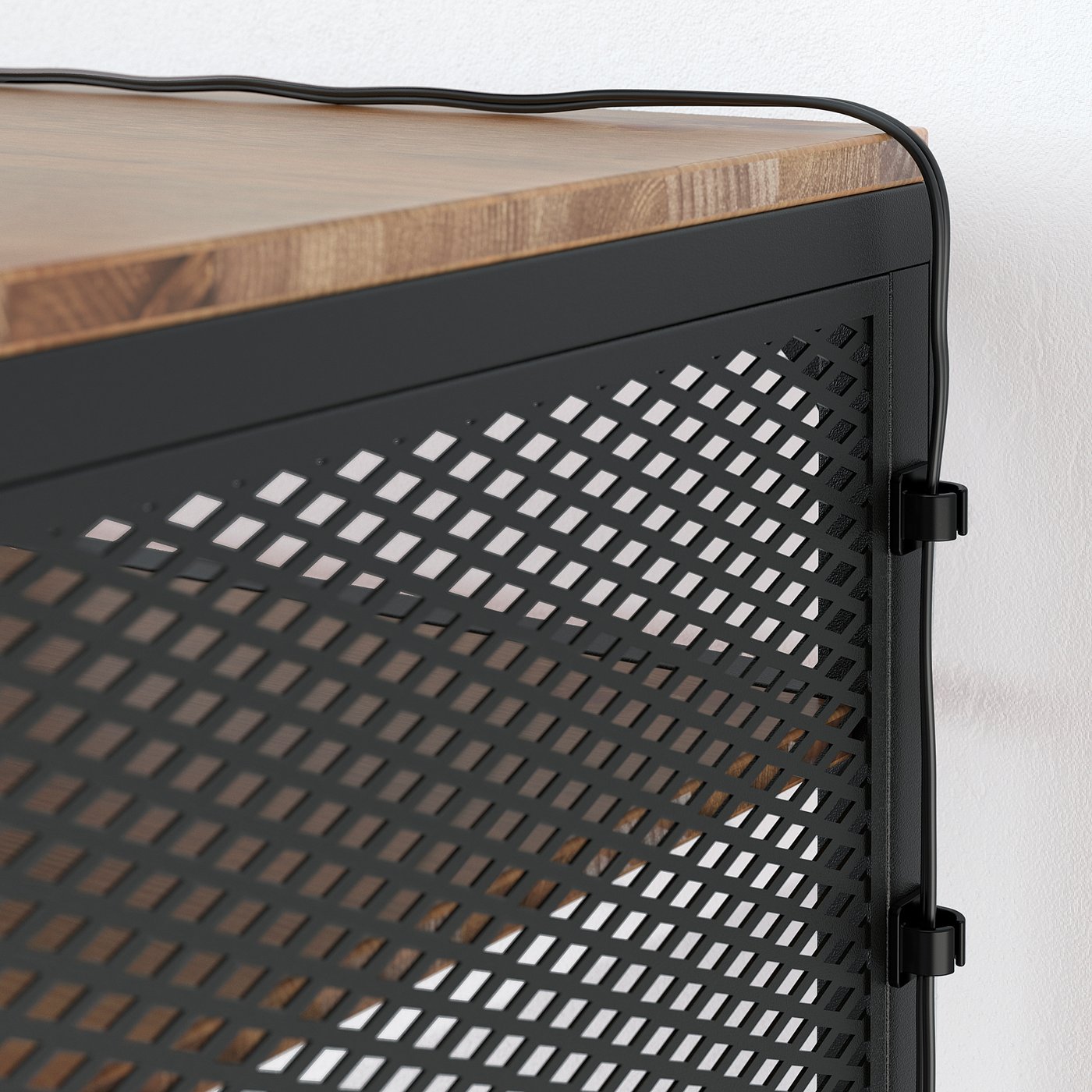 FJÄLLBO Tavolo per PC portatile, nero, 100x36 cm - IKEA Svizzera