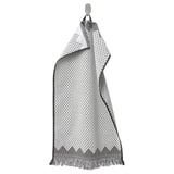 FJÄLLSTARR Asciugamano, bianco/grigio, 40x70 cm