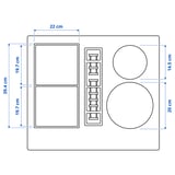 FÖRDELAKTIG Piano cottura induzione/cappa integ, IKEA 500 nero, 60 cm