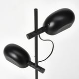 FOLKBÅT Lampada da terra con 2 faretti, nero