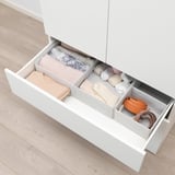 FONNES Cassetto, bianco/bianco, 80x57x20 cm