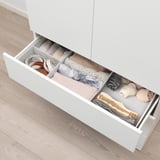 FONNES Cassetto, bianco/bianco, 80x42x20 cm