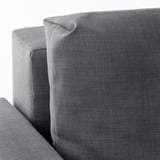 FRIHETEN Divano letto angolare/contenitore, con cuscini schienale extra/Skiftebo grigio scuro