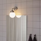 FRIHULT Lampada da parete, color acciaio inox