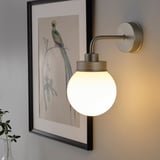 FRIHULT Lampada da parete, color acciaio inox