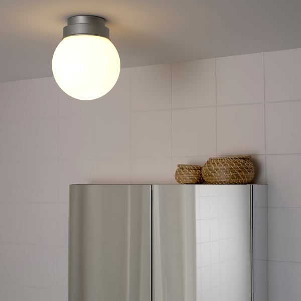 FRIHULT Lampada da soffitto/parete, color acciaio inox