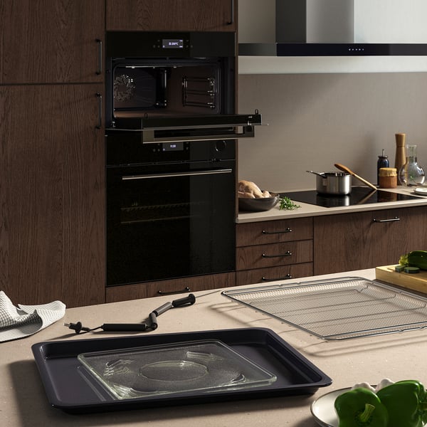 FRILLESBO Forno termoventilato/funz microonde, funzione frittura ad aria funzione grill/color acciaio inox IKEA 700