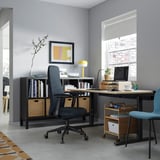 FRYKSÅS Elemento contenitore con rotelle, rattan, 37x53 cm