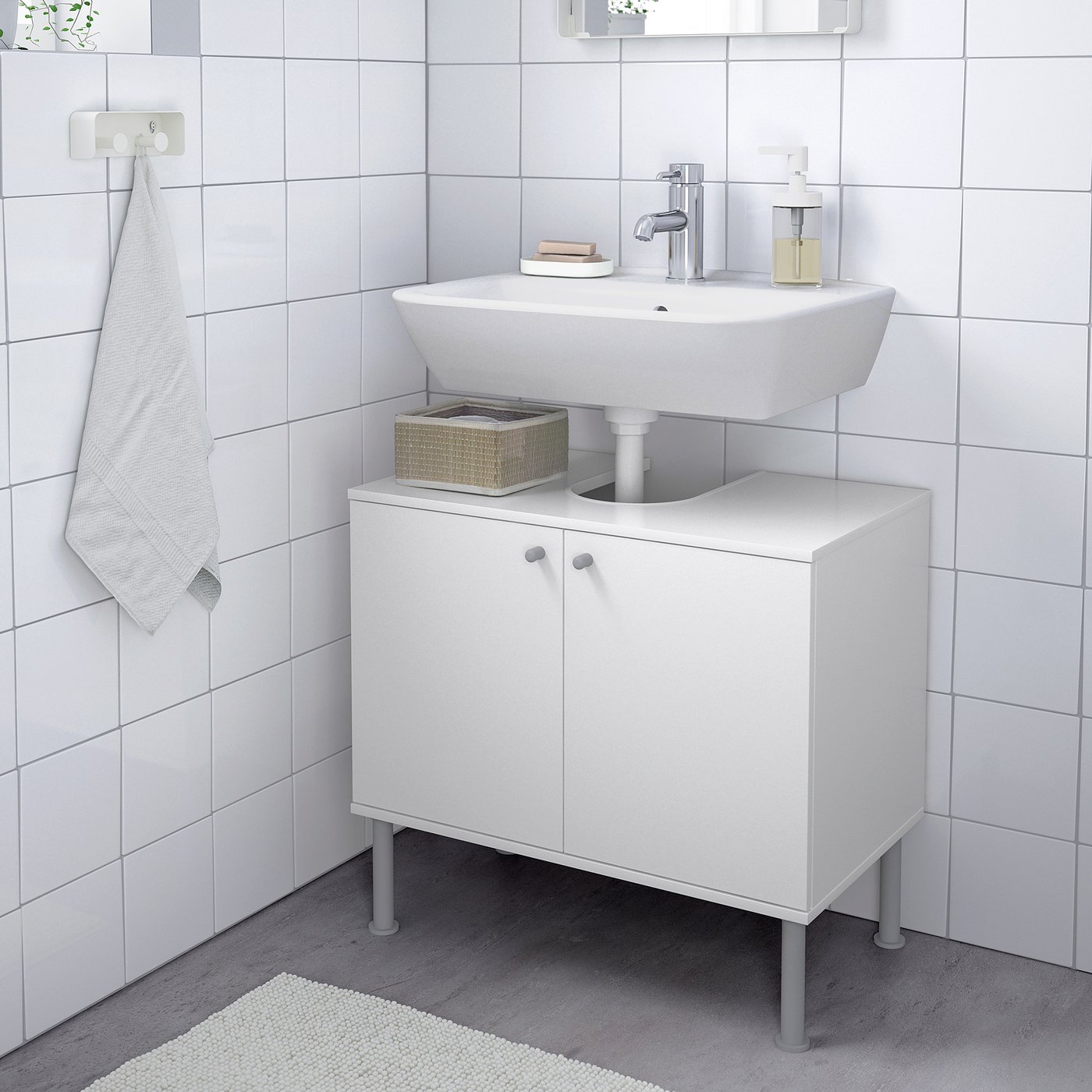 Economici Lavandino Bagno Con Mobile Ikea.Fullen Mobile Base Per Lavabo Con 2 Ante Bianco Ikea Svizzera
