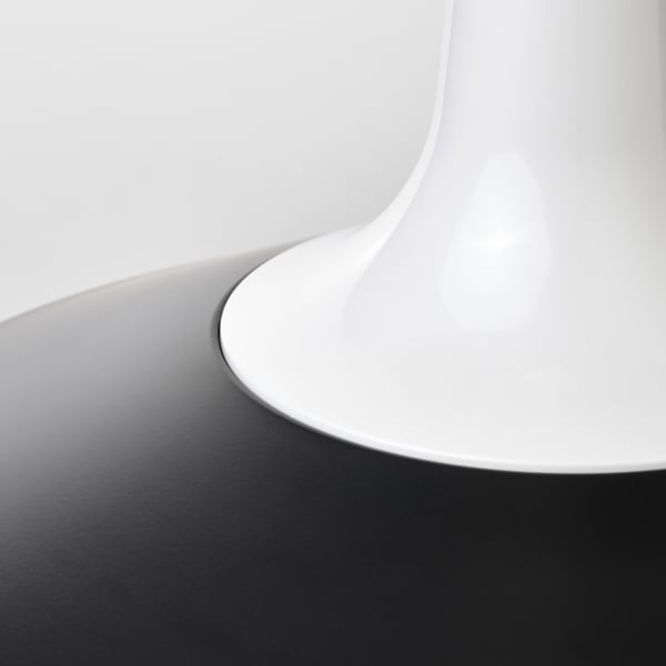 FYRTIOFYRA Lampada a sospensione, bianco/nero, 38 cm