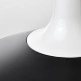 FYRTIOFYRA Lampada a sospensione, bianco/nero, 38 cm